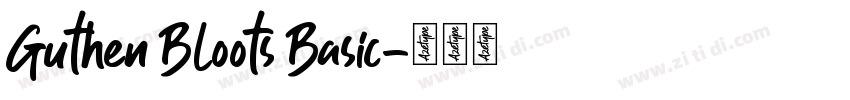 Guthen Bloots Basic字体转换